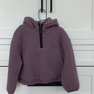 GAP kids S 6-7 (true size 5-6) Cozy Purple fleece Hoodie
